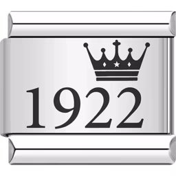 1922 Year Charm Silver