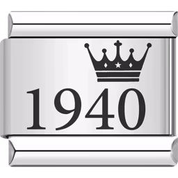 1940 Year Charm Silver