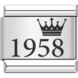 1958 Year Charm Silver