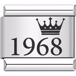 1968 Year Charm Silver