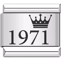 1971 Year Charm Silver