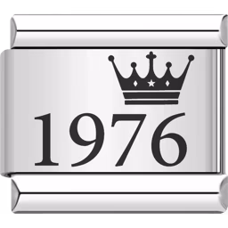 1976 Year Charm Silver
