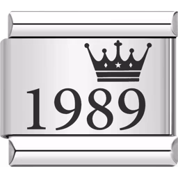 1989 Year Charm Silver