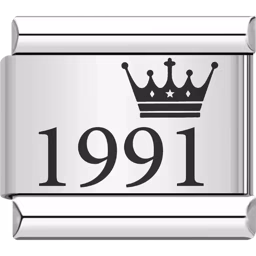 1991 Year Charm Silver