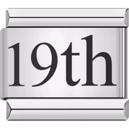 19th Day Charm Silver