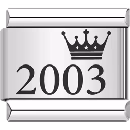 2003 Year Charm Silver