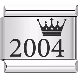 2004 Year Charm Silver