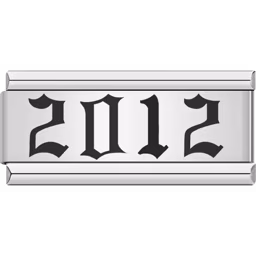 2012 Year Charm Silver