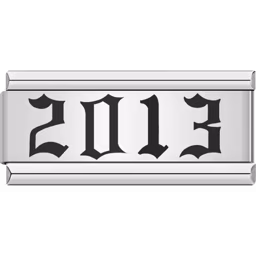 2013 Year Charm Silver