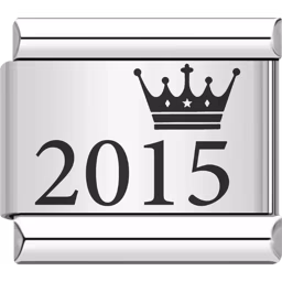 2015 Year Charm Silver