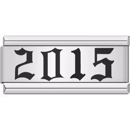 2015 Year Charm Silver