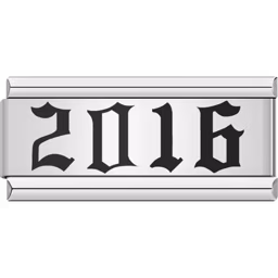 2016 Year Charm Silver