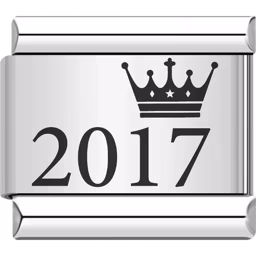 2017 Year Charm Silver