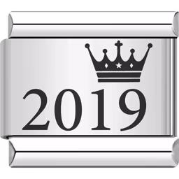 2019 Year Charm Silver