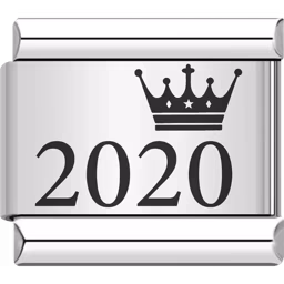 2020 Year Charm Silver