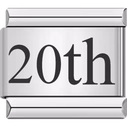 20th Day Charm Silver