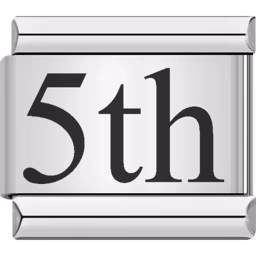 5th Day Charm Silver