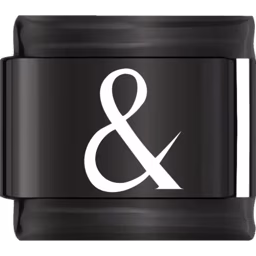 Black Ampersand Charm Black