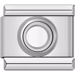 Silver Circle Charm Silver