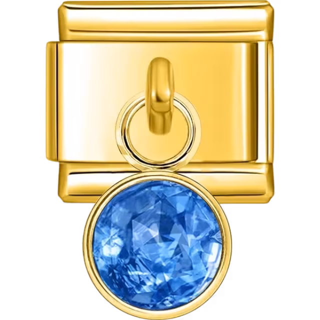 Blue Crystal Dangle Charm