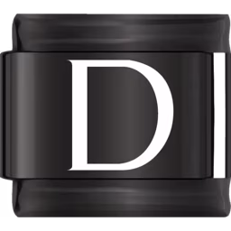 Black Letter D Charm Black