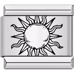 Minimalist Sun Charm Silver