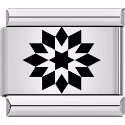 Black Star Charm Silver