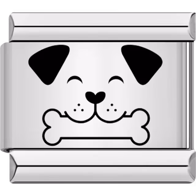Dog with Bone Charm