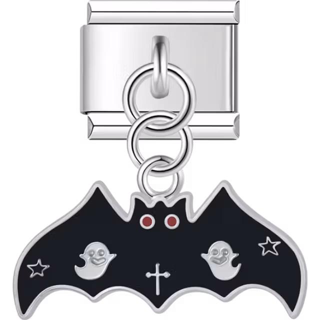 Black Bat Dangle Charm