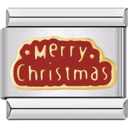 Merry Christmas Charm Silver