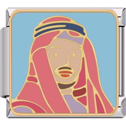 Arabian Man Charm Silver