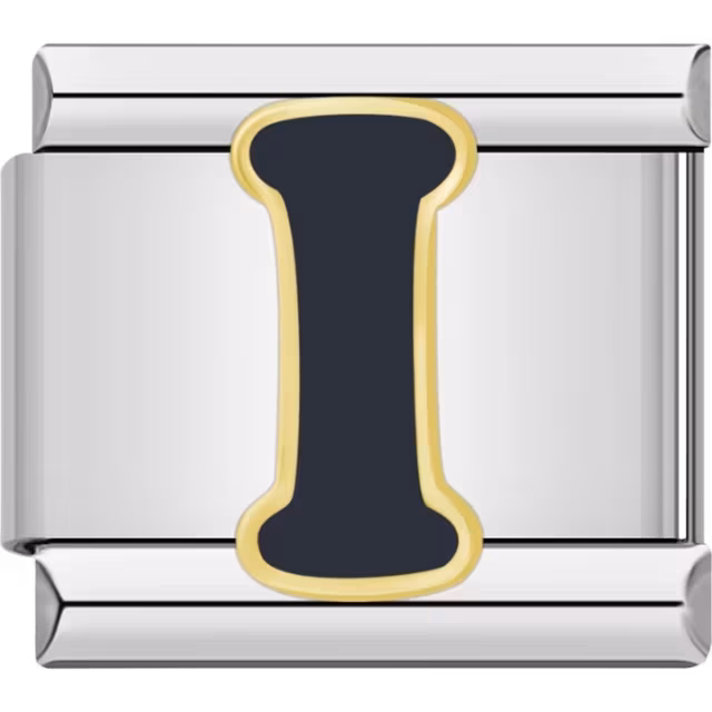 Black Letter I Charm