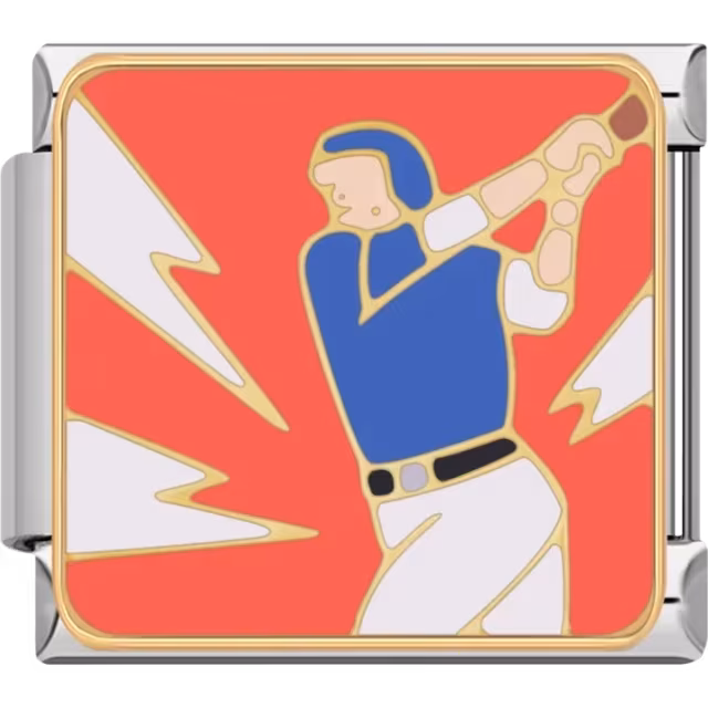 Baseball Player Charm