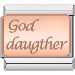 God Daughter Charm Silver