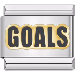 Goals Charm Silver