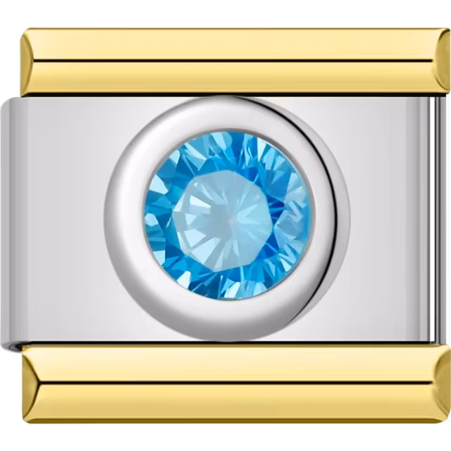 Blue Crystal Gemstone Charm