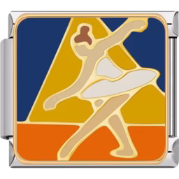Ballet Dancer Charm Silver