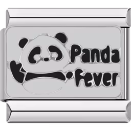 Panda Fever Charm Silver