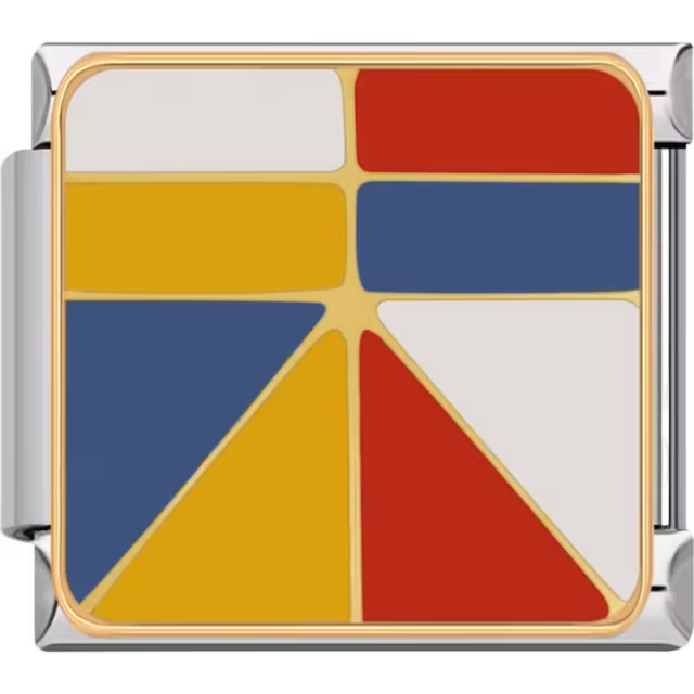 Abstract Colorblock Charm