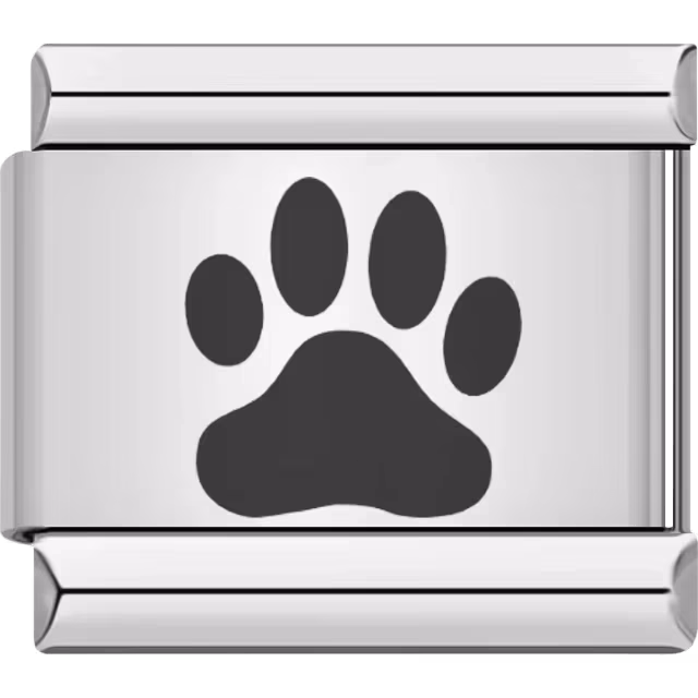 Black Paw Print Charm