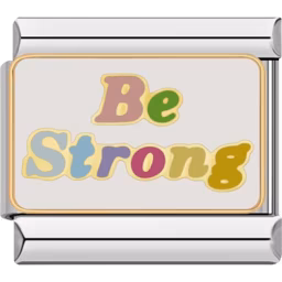 Be Strong Charm Silver
