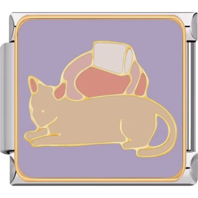 Beige Cat Charm