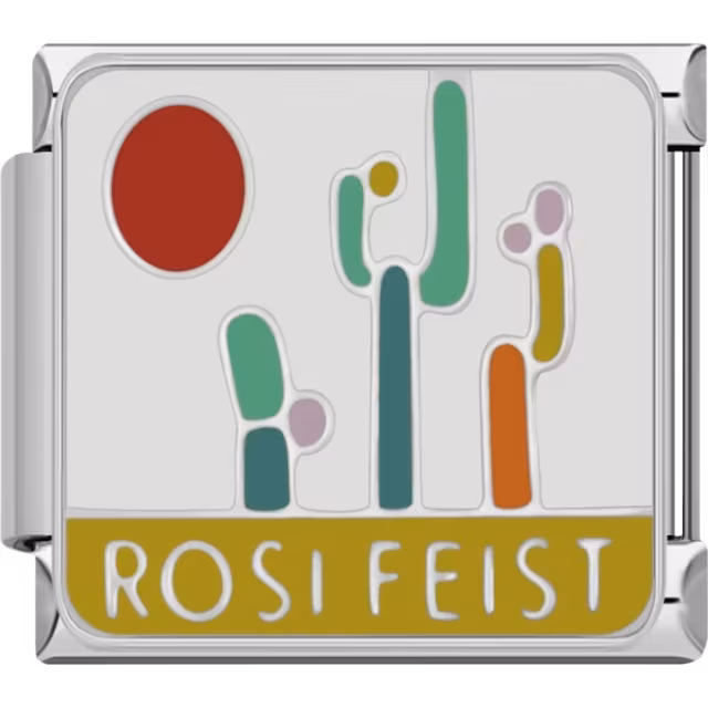 Abstract Cactus and Sun Charm