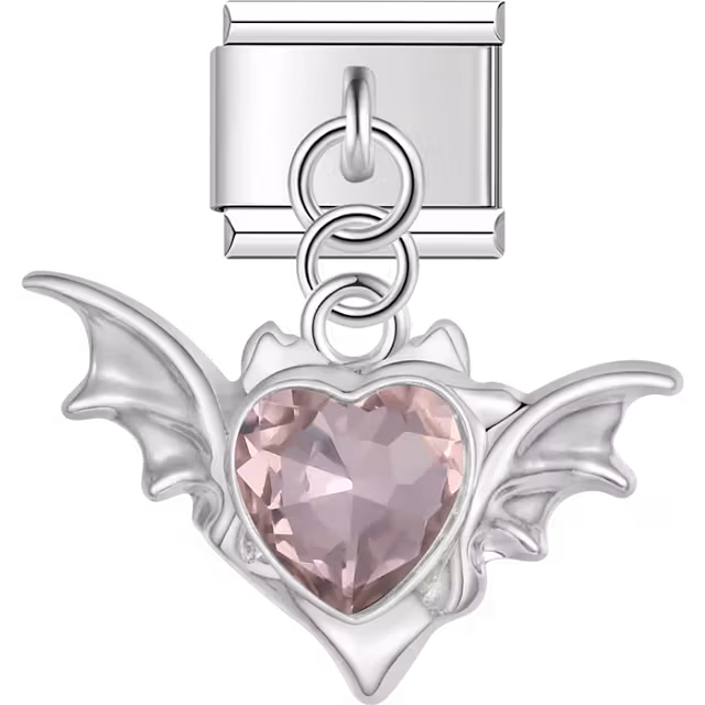 Bat Heart Dangle Charm