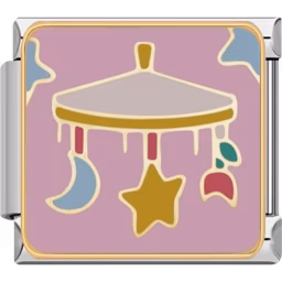 Baby Mobile Charm Silver