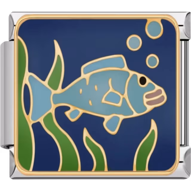 Blue Fish Charm