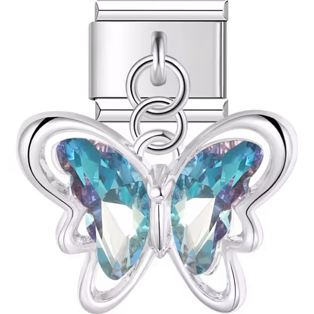 Aurora Butterfly Dangle Charm