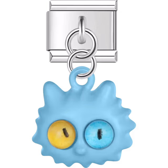 Blue Cat Dangle Charm