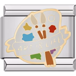 Art is Life Charm Silver