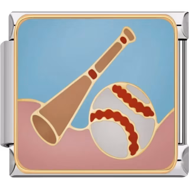 Baseball and Bat Charm